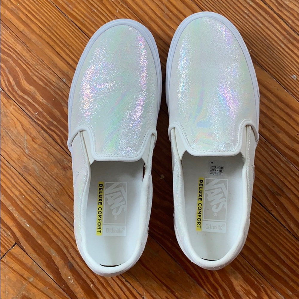 Iridescent Vans Slip-one sz11